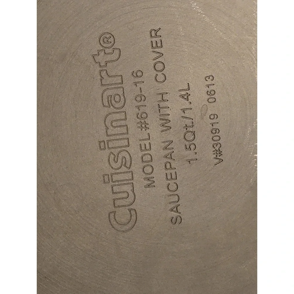 Cuisinart 619-16 Chef's Classic 1.5 Qt Saucepan w/ Lid Non-Stick Hard Anodized